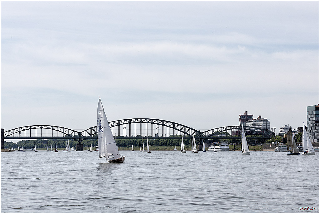 100 Jahre Rheinwoche 2022 - 1. Wettfahrt Porz - Hitdorf, 03.06.2022,